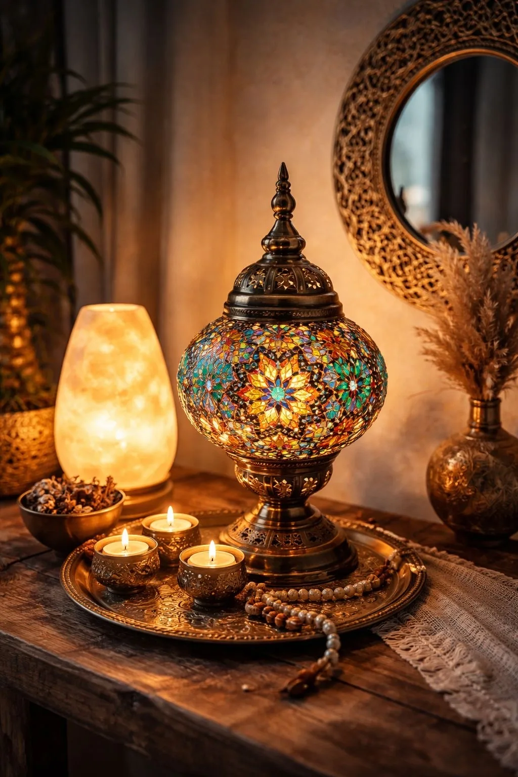 Восточная мозаичная лампа