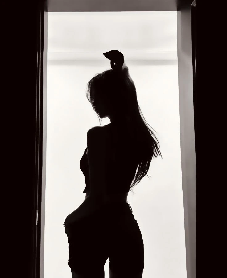 Силуэт в приглушённом свете